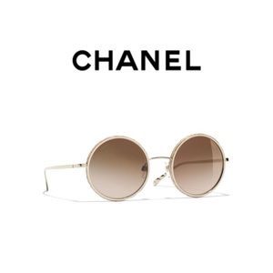 Chanel Round Metal & Rope Sunglasses